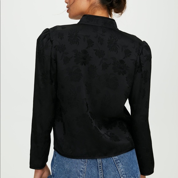 Aritzia Sand Baroque Blouse - Picture 5 of 5